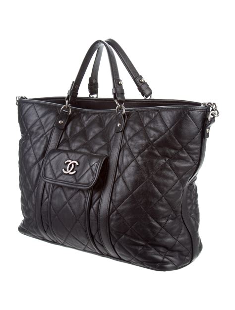 large zipped shopping bag chanel|Chanel bag online shopping.